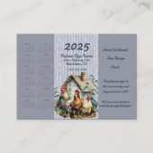 visitekaartje van 2025 voor kippeneierboeren (Voorkant)