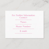 Visitekaartje van 3,5 x 2,5 inch (Achterkant)