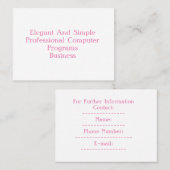 Visitekaartje van 3,5 x 2,5 inch (Voorkant / Achterkant)