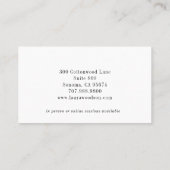 Visitekaartje van abstract therapeut-adviseur (Achterkant)