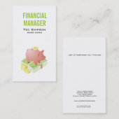 Visitekaartje van accountant van Finance Bank Mana (Voorkant / Achterkant)