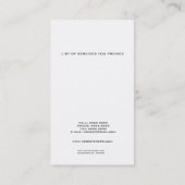 Visitekaartje van accountant van Finance Bank Mana (Achterkant)