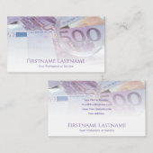 Visitekaartje van accountant voor financiële desku (Voorkant / Achterkant)