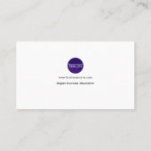 Visitekaartje van Admin van het Lusje van het Glas (Achterkant)