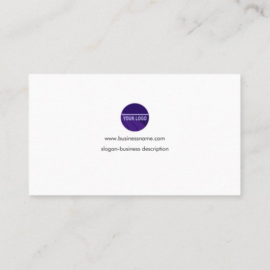 Visitekaartje van Admin van het Lusje van het Glas (Achterkant)