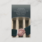 Visitekaartje van advocaat (Achterkant)