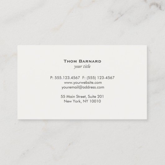 Visitekaartje van advocaat (Achterkant)