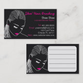 Visitekaartje van Afrikaanse Amerikaanse Hair Brai (Voorkant / Achterkant)