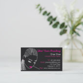 Visitekaartje van Afrikaanse Amerikaanse Hair Brai (Staand voorkant)