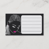 Visitekaartje van Afrikaanse Amerikaanse Hair Brai (Achterkant)