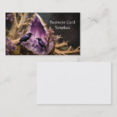 Visitekaartje van Amethyst Crystal Energy Ravens (Voorkant / Achterkant)