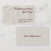 Visitekaartje van Antiek draaiende wielvloertjes (Voorkant / Achterkant)