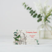 Visitekaartje van Antiek kuikens en vogels (Staand voorkant)