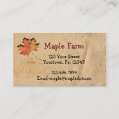 Visitekaartje van aple Leaf (Voorkant)