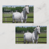 Visitekaartje van Arabische paarden (Voorkant / Achterkant)
