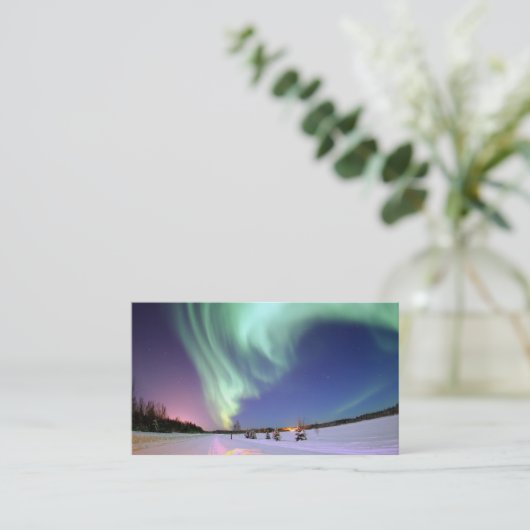 Visitekaartje van Aurora borealis (Staand voorkant)