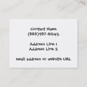 Visitekaartje van Australian Shepherd (Achterkant)