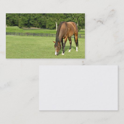 Visitekaartje van baai (Voorkant / Achterkant)