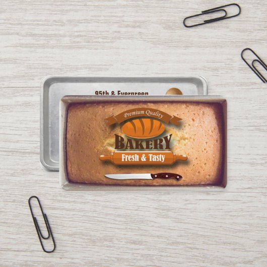 visitekaartje van bakkerij (Voorkant / Achterkant in situ)