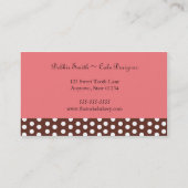 Visitekaartje van bakkerij (Achterkant)