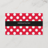 Visitekaartje van bakkerij voor witte pokadots (Achterkant)