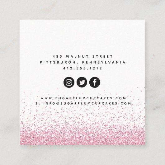 Visitekaartje van bakkerijproducten van het grooth (Achterkant)