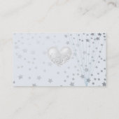 Visitekaartje van ballon en sterren (Achterkant)