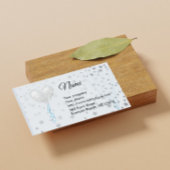 Visitekaartje van ballon en sterren