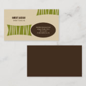 Visitekaartje van Barkcloth (Voorkant / Achterkant)