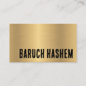 Visitekaartje van Baruch Hashem (Voorkant)