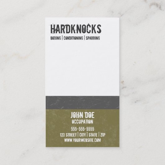 Visitekaartje van bekerGym (Achterkant)