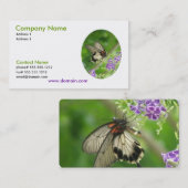 Visitekaartje van bestuivende vlinder (Voorkant / Achterkant)