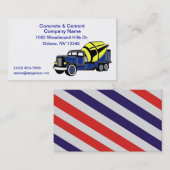 Visitekaartje van beton en cementbedrijf (Voorkant / Achterkant)