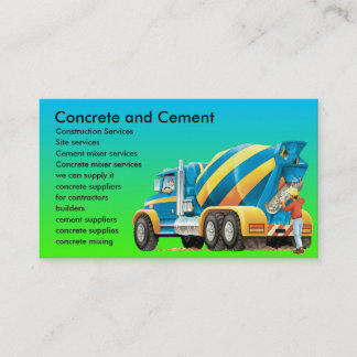 Visitekaartje van beton- en cementmengers