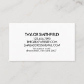 Visitekaartje van betonstaal (Achterkant)