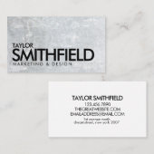 Visitekaartje van betonstaal (Voorkant / Achterkant)