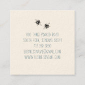 Visitekaartje van  bijen (Achterkant)