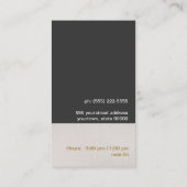 Visitekaartje van bijen (Achterkant)