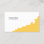 Visitekaartje van bijen en honingraat (Achterkant)