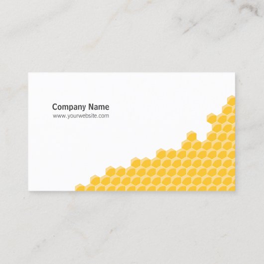 Visitekaartje van bijen en honingraat (Achterkant)