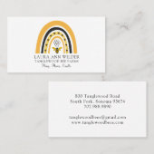 Visitekaartje van bijenregenbooghoningproducten (Voorkant / Achterkant)