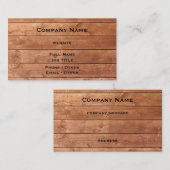 Visitekaartje van bijtende eik (Voorkant / Achterkant)