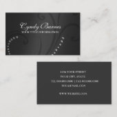 Visitekaartje van Black Shimmer en Crystals (Voorkant / Achterkant)