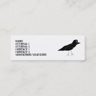 Visitekaartje van Blackbird Skinny (wit)