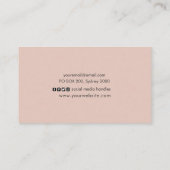 Visitekaartje van bladgouden rozen (Achterkant)