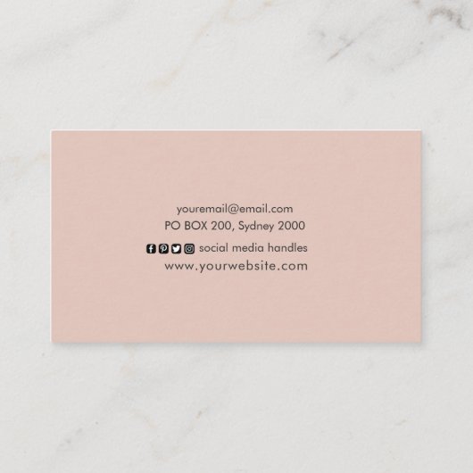 Visitekaartje van bladgouden rozen (Achterkant)