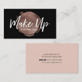 Visitekaartje van bladgouden rozen (Voorkant / Achterkant)