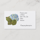 Visitekaartje van blauwe hydrangea (Voorkant)