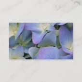 Visitekaartje van blauwe hydrangea (Achterkant)
