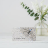 Visitekaartje van blauwe libellen (Staand voorkant)